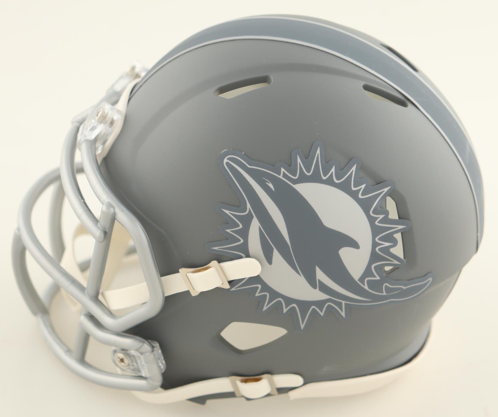 Zach Thomas Signed Dolphins Slate Alternate Speed Mini Helmet (Beckett at PristineAuction.com Zach Thomas Signed Dolphins Slate Alternate Speed Mini Helmet (Beckett at PristineAuction.com