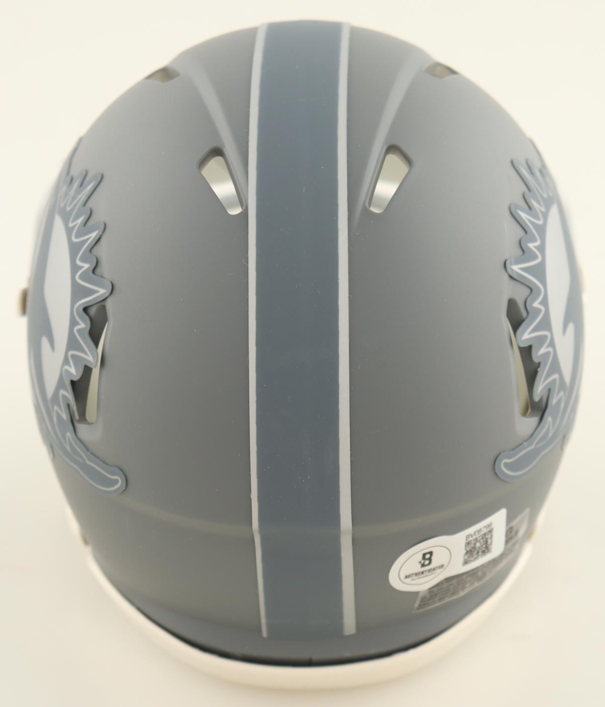 Zach Thomas Signed Dolphins Slate Alternate Speed Mini Helmet (Beckett at PristineAuction.com Zach Thomas Signed Dolphins Slate Alternate Speed Mini Helmet (Beckett at PristineAuction.com