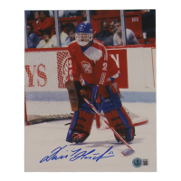 Dominik Hasek Signed Team Czech 8x10 Photo (Beckett) at PristineAuction.com