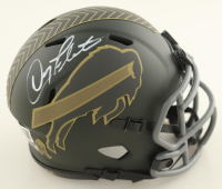 Doug Flutie Signed Bills Salute to Service Alternate Speed Mini Helmet (Beckett) at PristineAuction.com