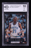 Kevin Garnett 1995-96 Topps Gallery #41 RC (BCCG 10) at PristineAuction.com