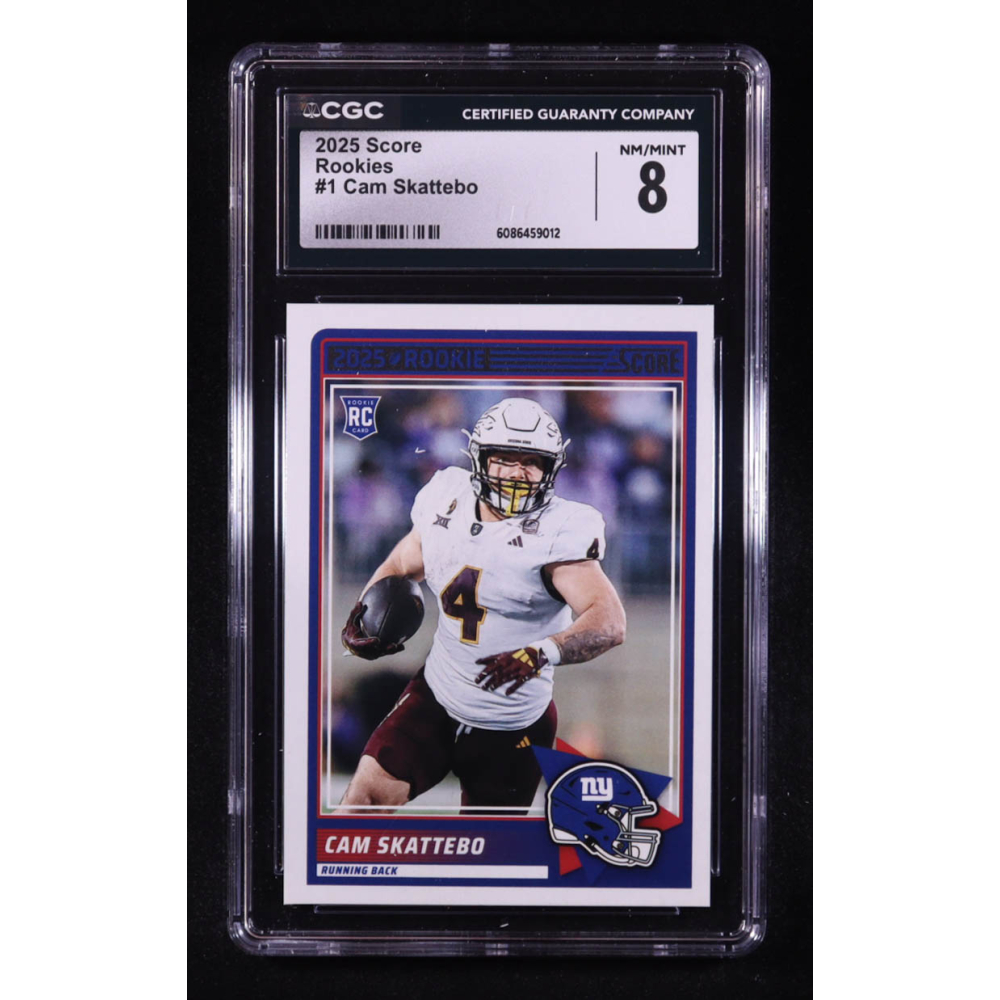 Cam Skattebo 2025 Score Rookies #1 RC (CGC 8) | Pristine Auction