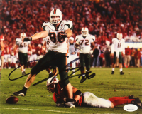 Jeremy Shockey Signed Miami Hurricanes 8x10 Photo (JSA) at PristineAuction.com