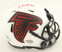 Kyle Pitts Signed Falcons Lunar Eclipse Alternate Speed Mini Helmet (Beckett) at PristineAuction.com