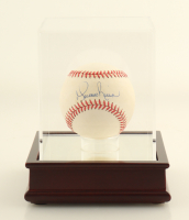 Mariano Rivera Signed OAL Baseball With Wood Base Display Case (PSA) at PristineAuction.com