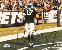 Plaxico Burress Signed Jets 8x10 Photo (PSA) at PristineAuction.com