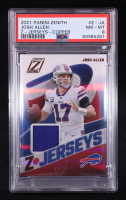 Josh Allen 2021 Zenith Z-Jerseys Copper #1 #17/50 (PSA 8) at PristineAuction.com