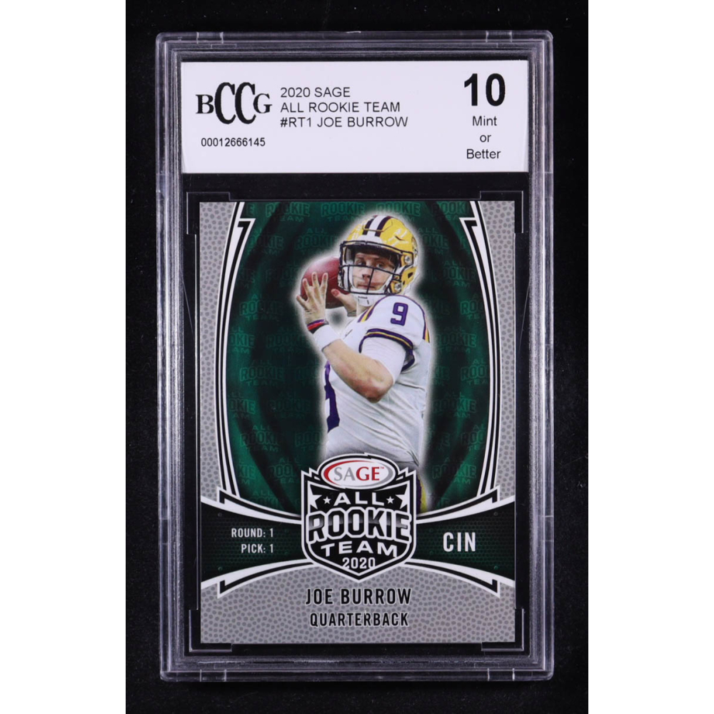 Joe Burrow 2020 SAGE All Rookie Team #RT1 RC (BCCG 10) at PristineAuction.com