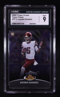 Jayden Daniels 2024 Finest Team Finest #TF2 RC (CGC 9) at PristineAuction.com