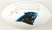 Tetairoa McMillan Signed Panthers Logo Football (Beckett) at PristineAuction.com
