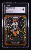Jordan Love 2020 Panini Prizm Prizms Orange Disco #363 RC (CGC 9) at PristineAuction.com