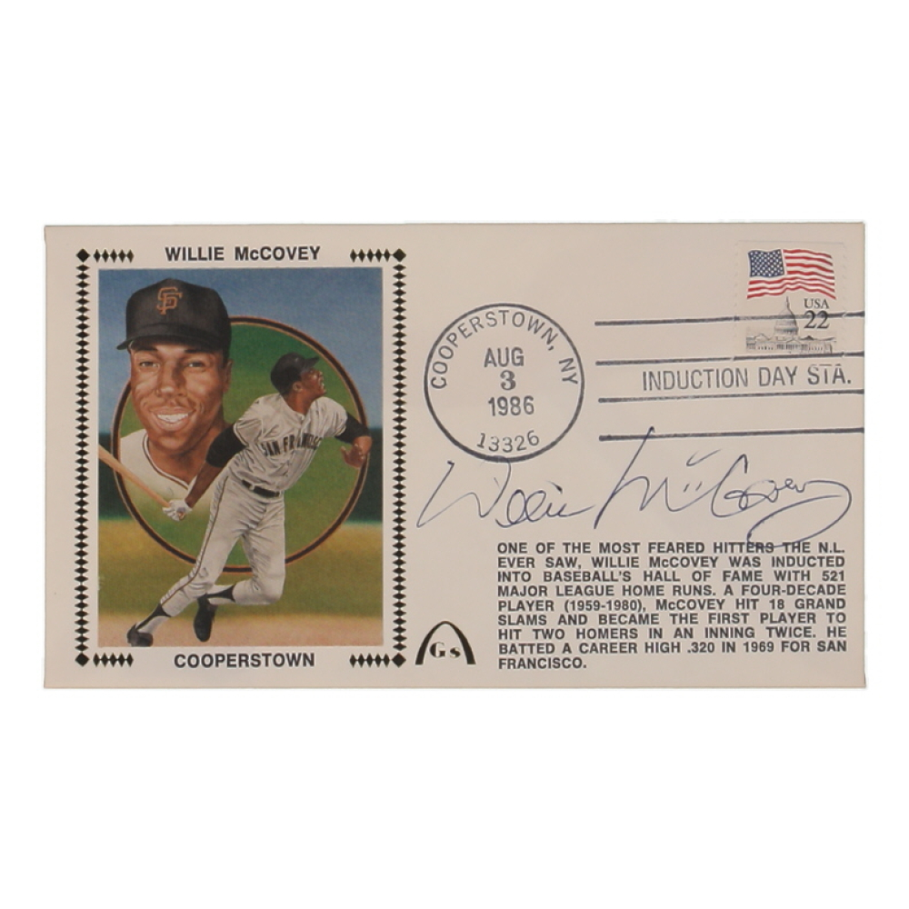 Willie McCovey Signed 1986 FDC Envelope (Beckett) at PristineAuction.com