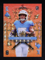 Ladd McConkey 2024 Wild Card 5 Card Draw Stacked Deck King of Clubs Orange Mosaic #SDPC-LMN #3/5 RC at PristineAuction.com