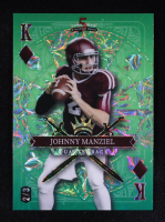 Johnny Manziel 2024 Wild Card 5 Card Draw Stacked Deck King of Diamonds Green Kaleidoscope #SDPD-JMN #2/3 at PristineAuction.com