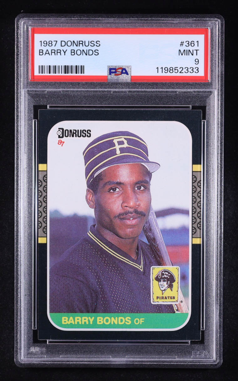 Barry Bonds 1987 Donruss #361 RC (PSA 9) at PristineAuction.com Barry Bonds 1987 Donruss #361 RC (PSA 9) at PristineAuction.com