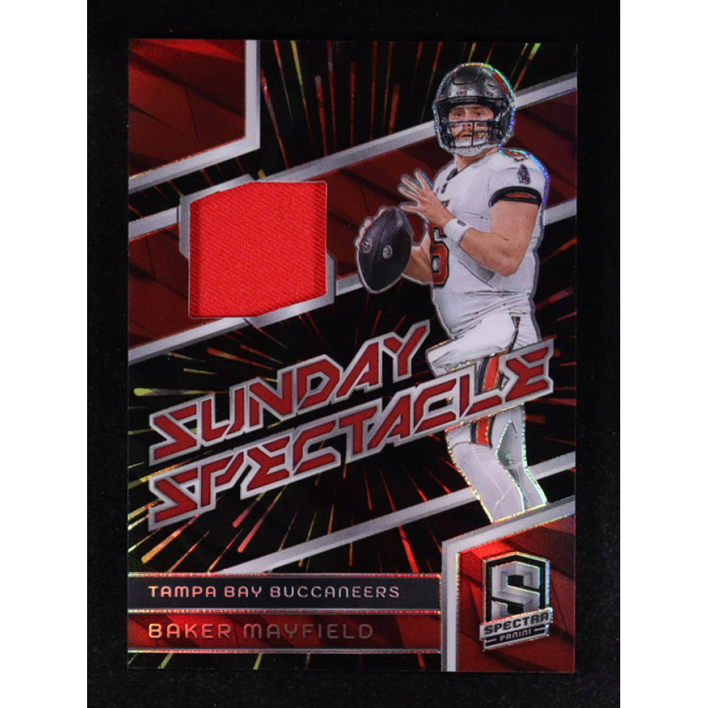 Baker Mayfield 2024 Panini Sunday Spectacles Spectra Prizm #SS-BMD #40/75 at PristineAuction.com