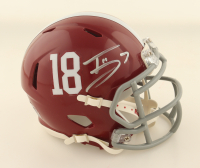Trevon Diggs Signed Alabama Crimson Tide Speed Mini Helmet (JSA) at PristineAuction.com