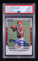 Patrick Mahomes II Signed 2017 Playoff Goal Line #204 RC (PSA 9 | Auto 10) at PristineAuction.com
