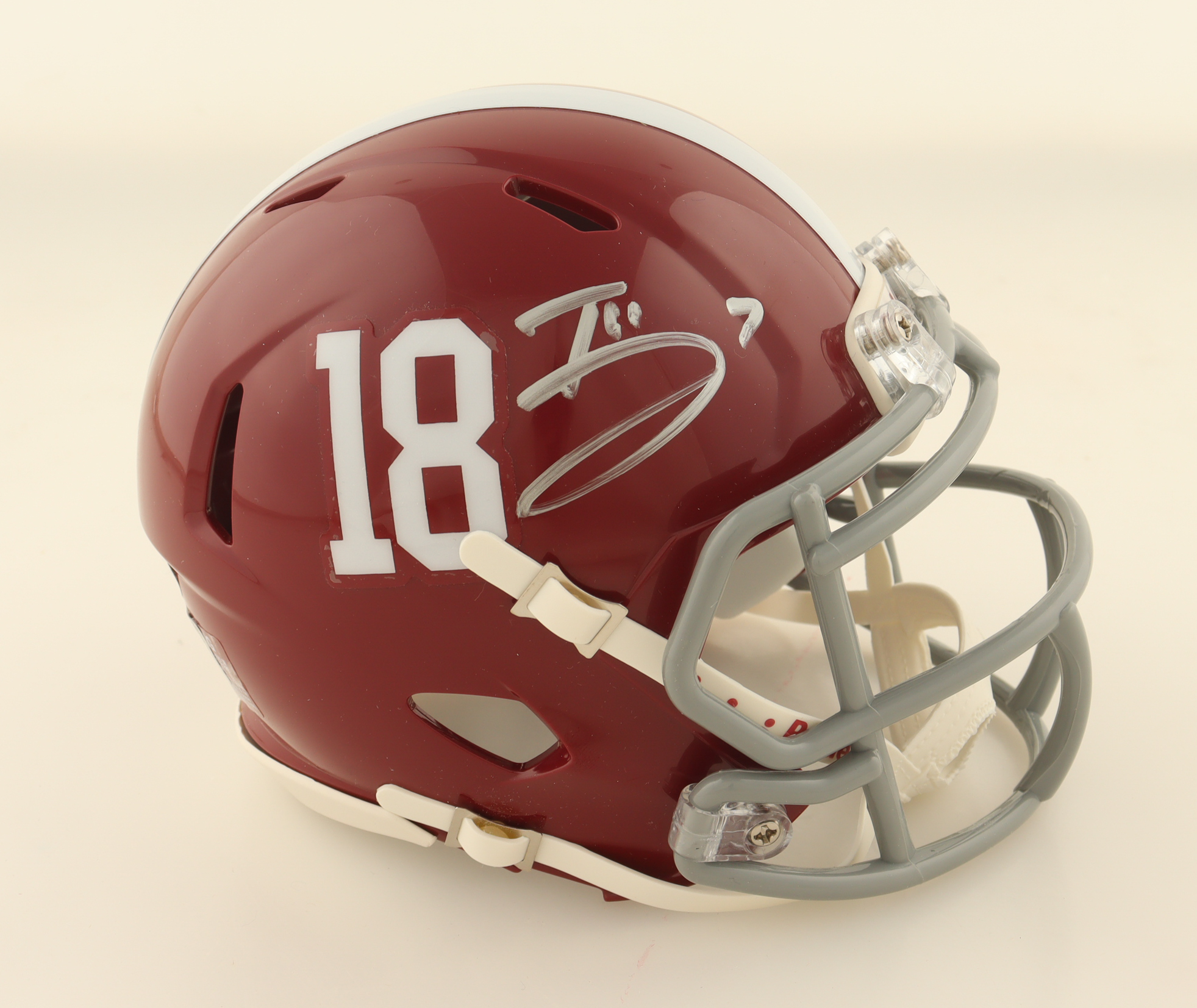 Trevon Diggs Signed Alabama Crimson Tide Speed Mini Helmet (JSA) at PristineAuction.com Trevon Diggs Signed Alabama Crimson Tide Speed Mini Helmet (JSA) at PristineAuction.com