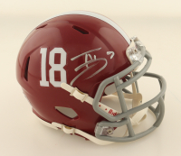 Trevon Diggs Signed Alabama Crimson Tide Speed Mini Helmet (JSA) at PristineAuction.com