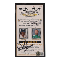 Dale Inman & Morgan Shepherd Signed Stock Car Racing Hall of Fame Induction Ceremony VIP 4x7 Ticket (Beckett) at PristineAuction.com
