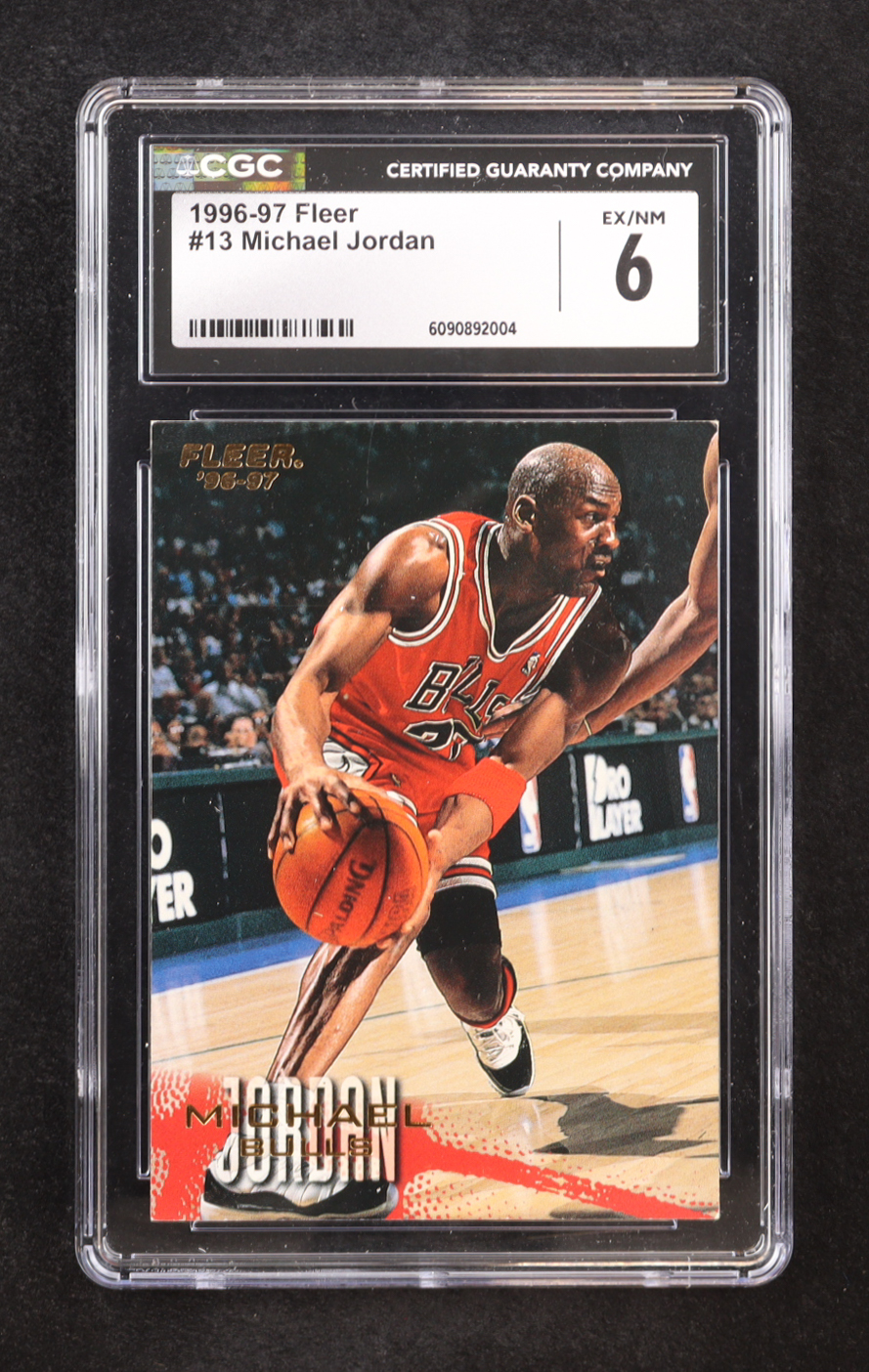 Michael Jordan 1996-97 Fleer #13 (CGC 6) at PristineAuction.com Michael Jordan 1996-97 Fleer #13 (CGC 6) at PristineAuction.com