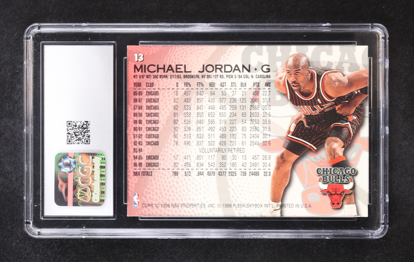 Michael Jordan 1996-97 Fleer #13 (CGC 6) at PristineAuction.com Michael Jordan 1996-97 Fleer #13 (CGC 6) at PristineAuction.com