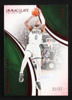 Damian Lillard 2024-25 Immaculate Collection International Red #73 #21/27 at PristineAuction.com