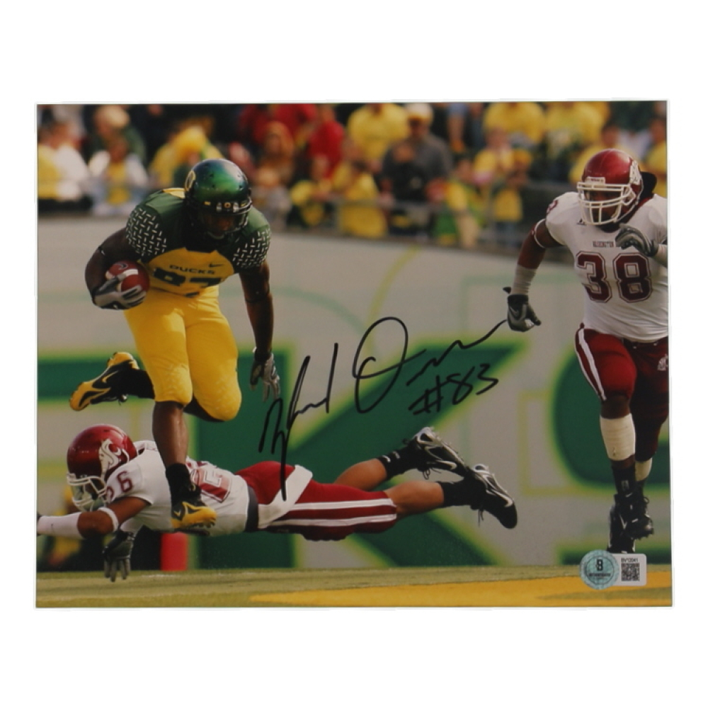 Ed Dickinson Signed Oregon Ducks 8x10 Photo (Beckett) at PristineAuction.com