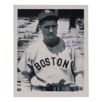 Bobby Doerr Signed Red Sox 8x10 Photo Inscribed "Led AL in Slg. Pct. 1944" (Beckett) at PristineAuction.com