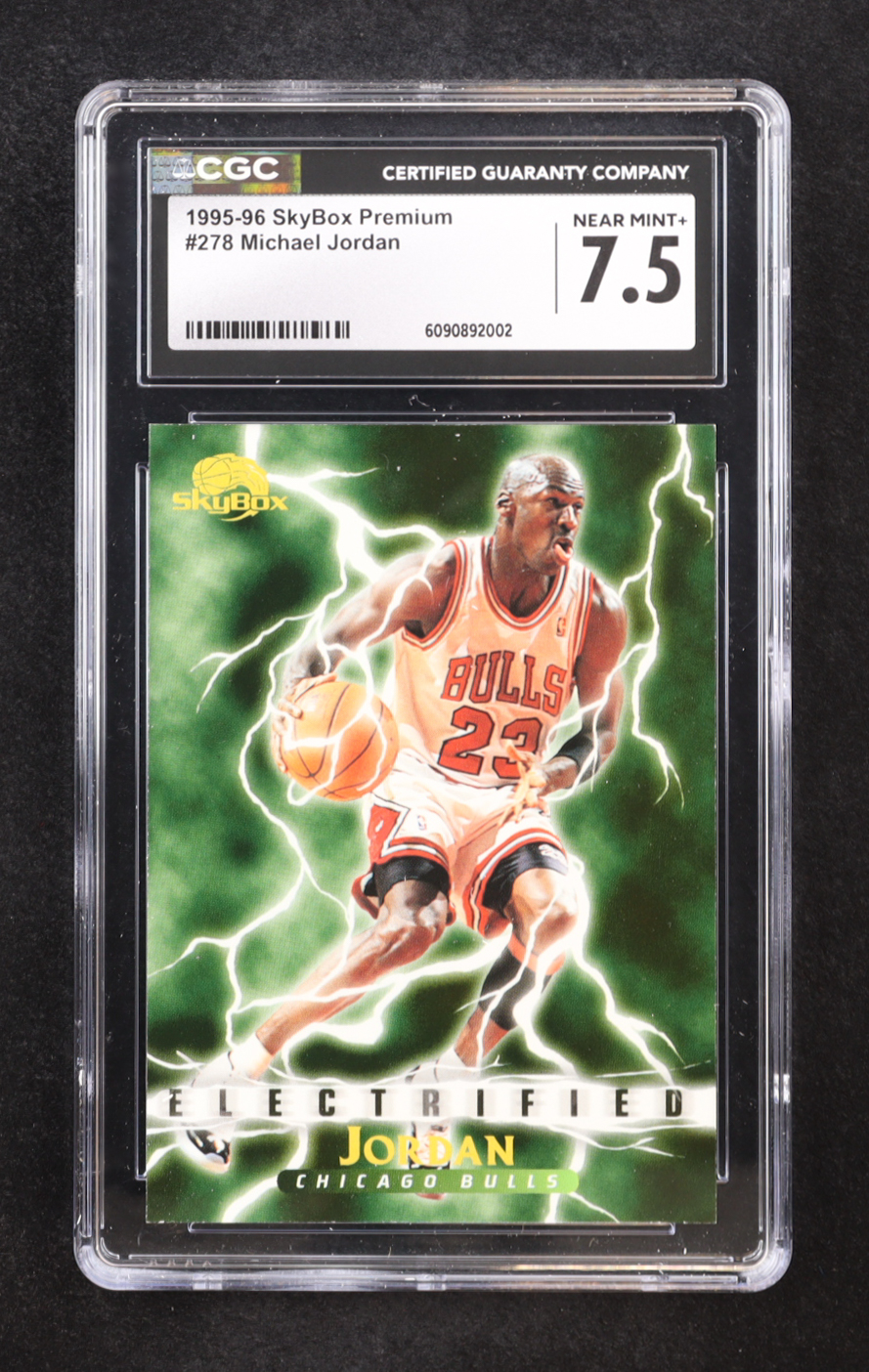 Michael Jordan 1995-96 SkyBox Premium #278 ELE (CGC 7.5) at PristineAuction.com Michael Jordan 1995-96 SkyBox Premium #278 ELE (CGC 7.5) at PristineAuction.com