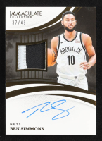 Ben Simmons 2024-25 Immaculate Collection Patch Autographs #40 #37/49 at PristineAuction.com