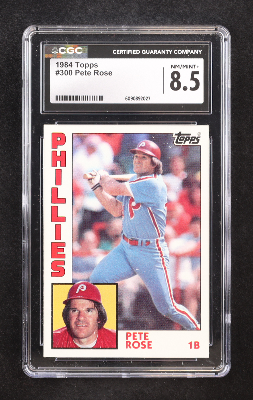 Pete Rose 1984 Topps #300 (CGC 8.5) at PristineAuction.com Pete Rose 1984 Topps #300 (CGC 8.5) at PristineAuction.com