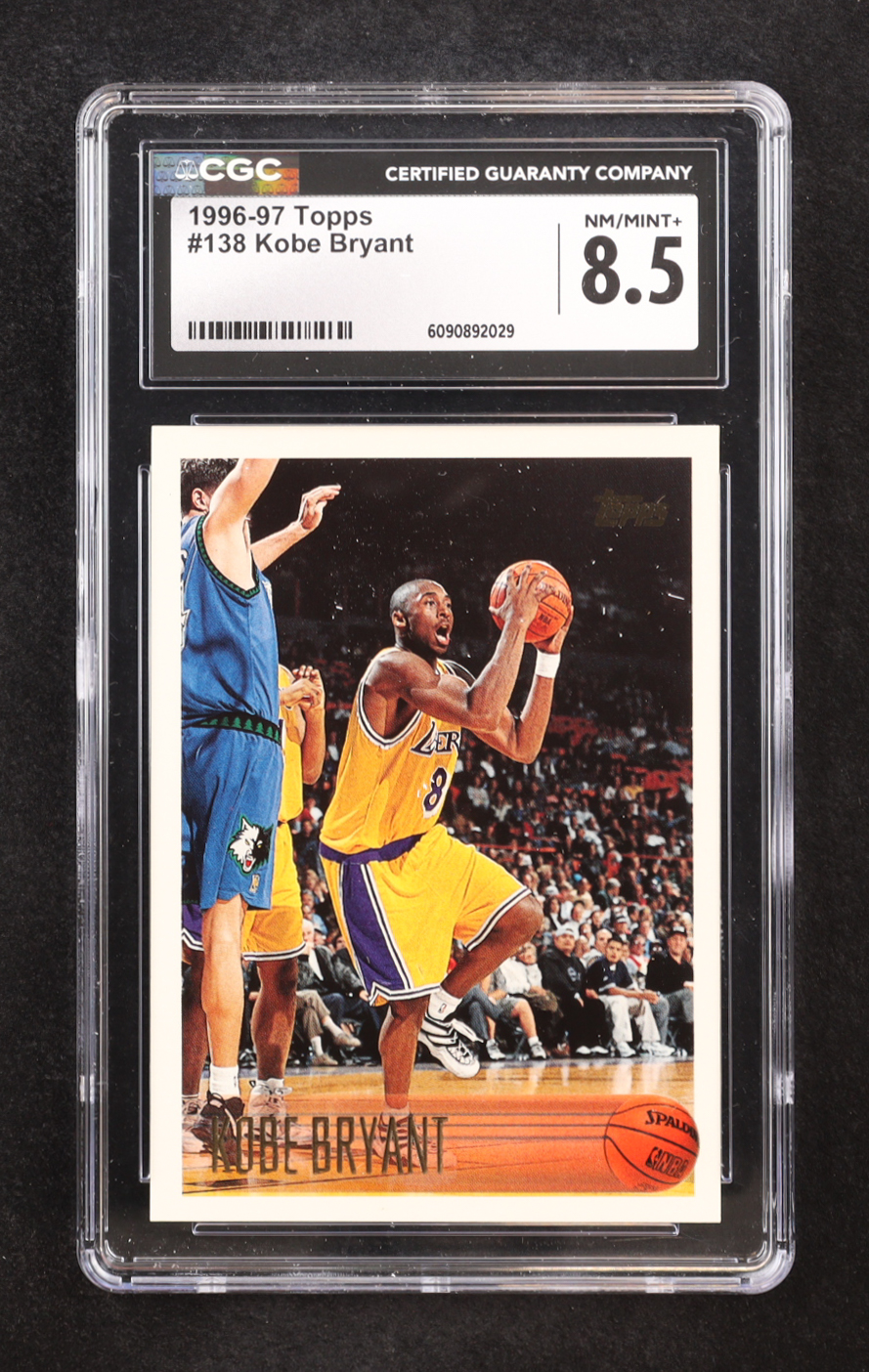 Kobe Bryant 1996-97 Topps #138 RC (CGC 8.5) at PristineAuction.com Kobe Bryant 1996-97 Topps #138 RC (CGC 8.5) at PristineAuction.com