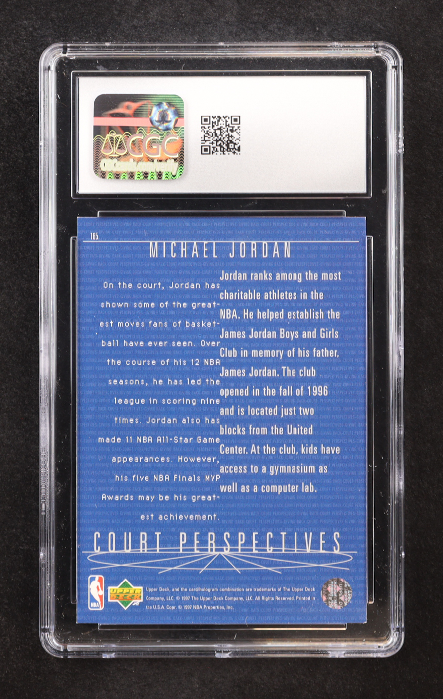 Michael Jordan 1997-98 Upper Deck #165 CP (CGC 8.5) at PristineAuction.com Michael Jordan 1997-98 Upper Deck #165 CP (CGC 8.5) at PristineAuction.com
