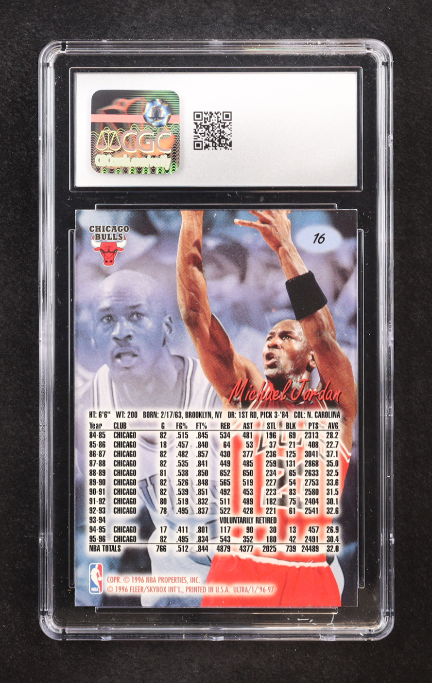 Michael Jordan 1996-97 Ultra #16 (CGC 7.5) at PristineAuction.com Michael Jordan 1996-97 Ultra #16 (CGC 7.5) at PristineAuction.com