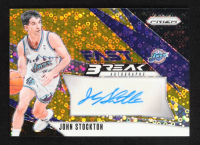 John Stockton 2024-25 Panini Prizm Fast Break Autographs Gold #30 #08/10 at PristineAuction.com
