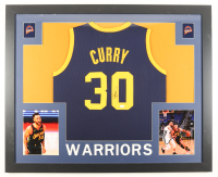Stephen Curry Signed Custom Framed Jersey Display (JSA) at PristineAuction.com