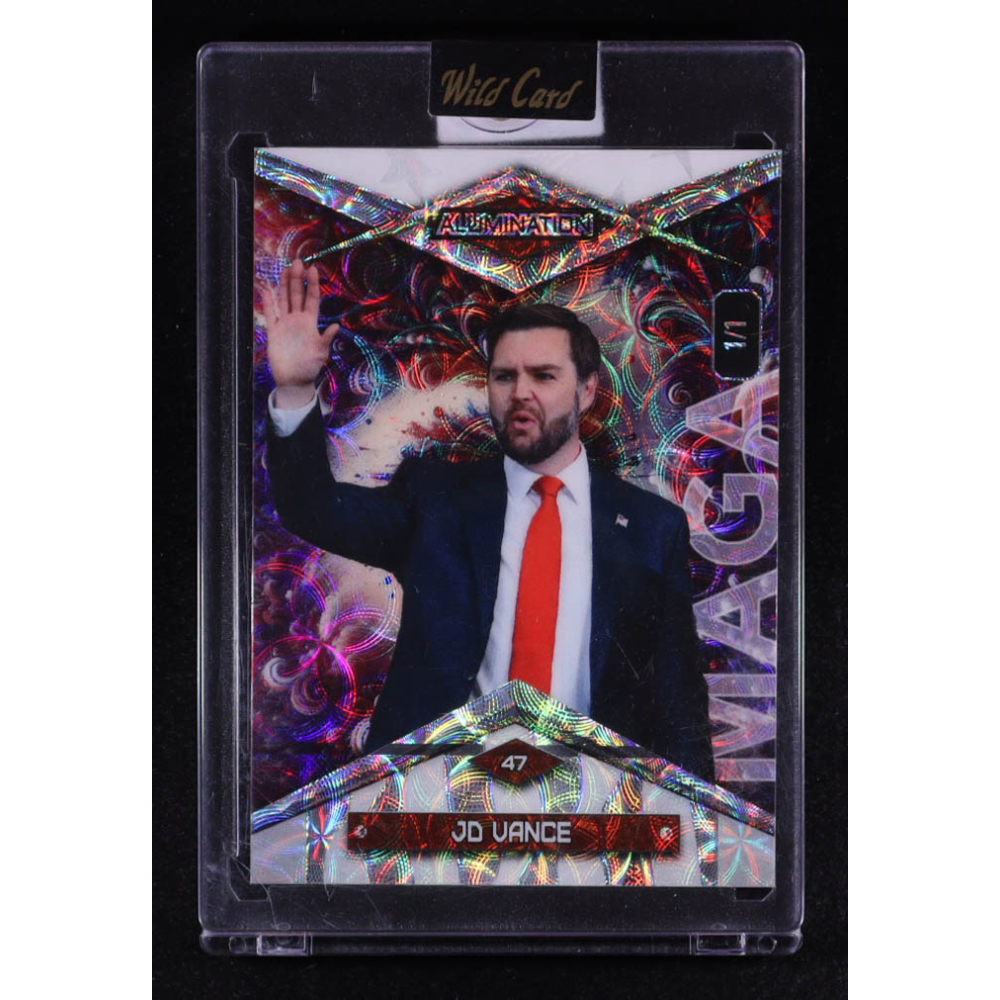 JD Vance 2025 Wild Card Alumination MAGA #BCCV-TD-JV #1/1 at PristineAuction.com