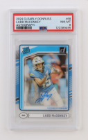 Ladd McConkey 2024 Clearly Donruss Clearly Rated Rookie Autographs #68 RC (PSA 8) at PristineAuction.com