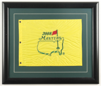 2008 Masters Tournament Custom Framed Golf Pin Flag Display at PristineAuction.com