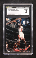 Michael Jordan 1997-98 Upper Deck #139 JAM (CGC 8) at PristineAuction.com