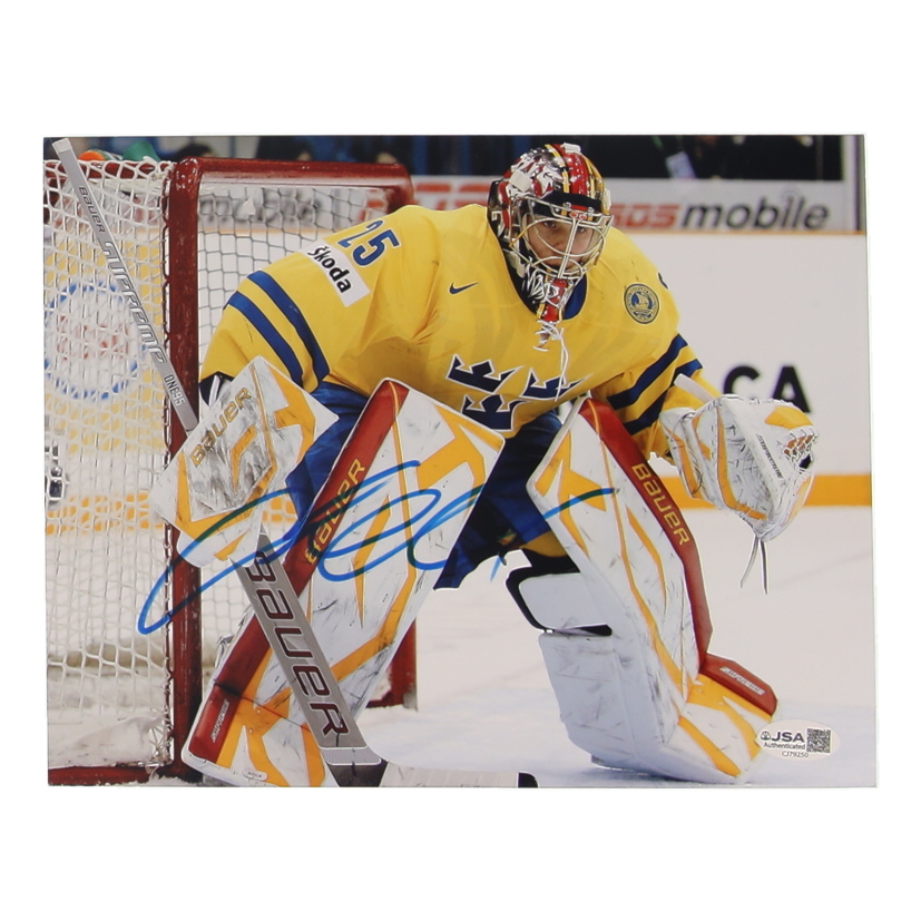 Jacob Markstrom Signed Team Sweden 8x10 Photo (JSA) at PristineAuction.com Jacob Markstrom Signed Team Sweden 8x10 Photo (JSA) at PristineAuction.com