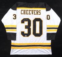 Gerry Cheevers Signed Jersey Inscribed "HOF 85" (JSA) at PristineAuction.com