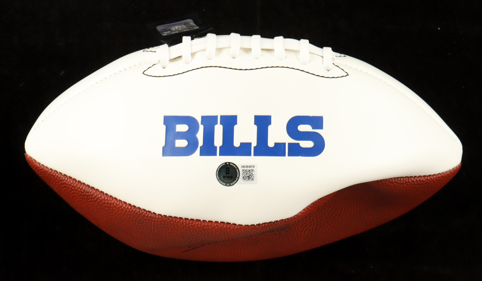 Jim Kelly, Thurman Thomas, & Andre Reed Signed Bills Logo Football Inscribed "Bills Dynasty" (Beckett) at PristineAuction.com Jim Kelly, Thurman Thomas, & Andre Reed Signed Bills Logo Football Inscribed "Bills Dynasty" (Beckett) at PristineAuction.com