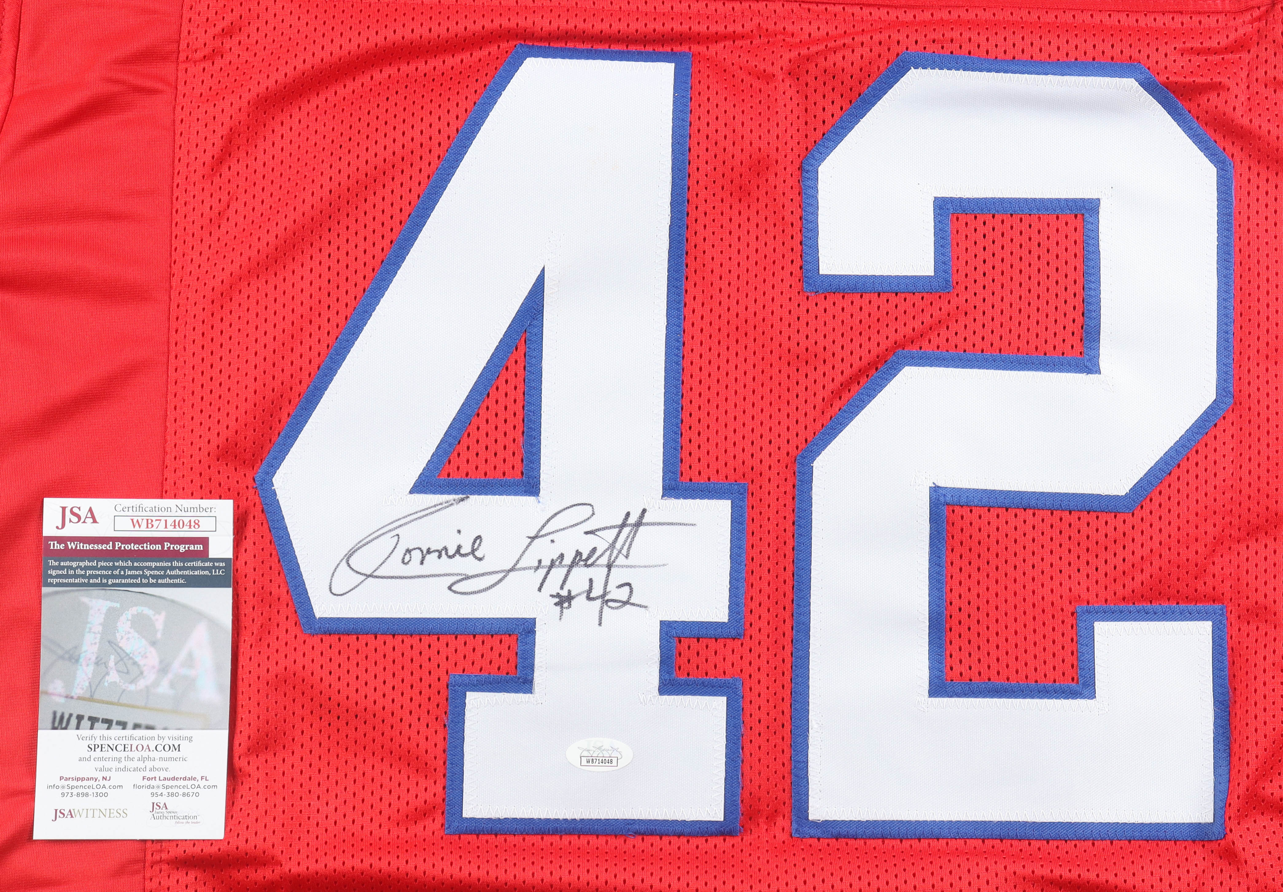 Ronnie Lippett Signed Jersey (JSA) at PristineAuction.com Ronnie Lippett Signed Jersey (JSA) at PristineAuction.com