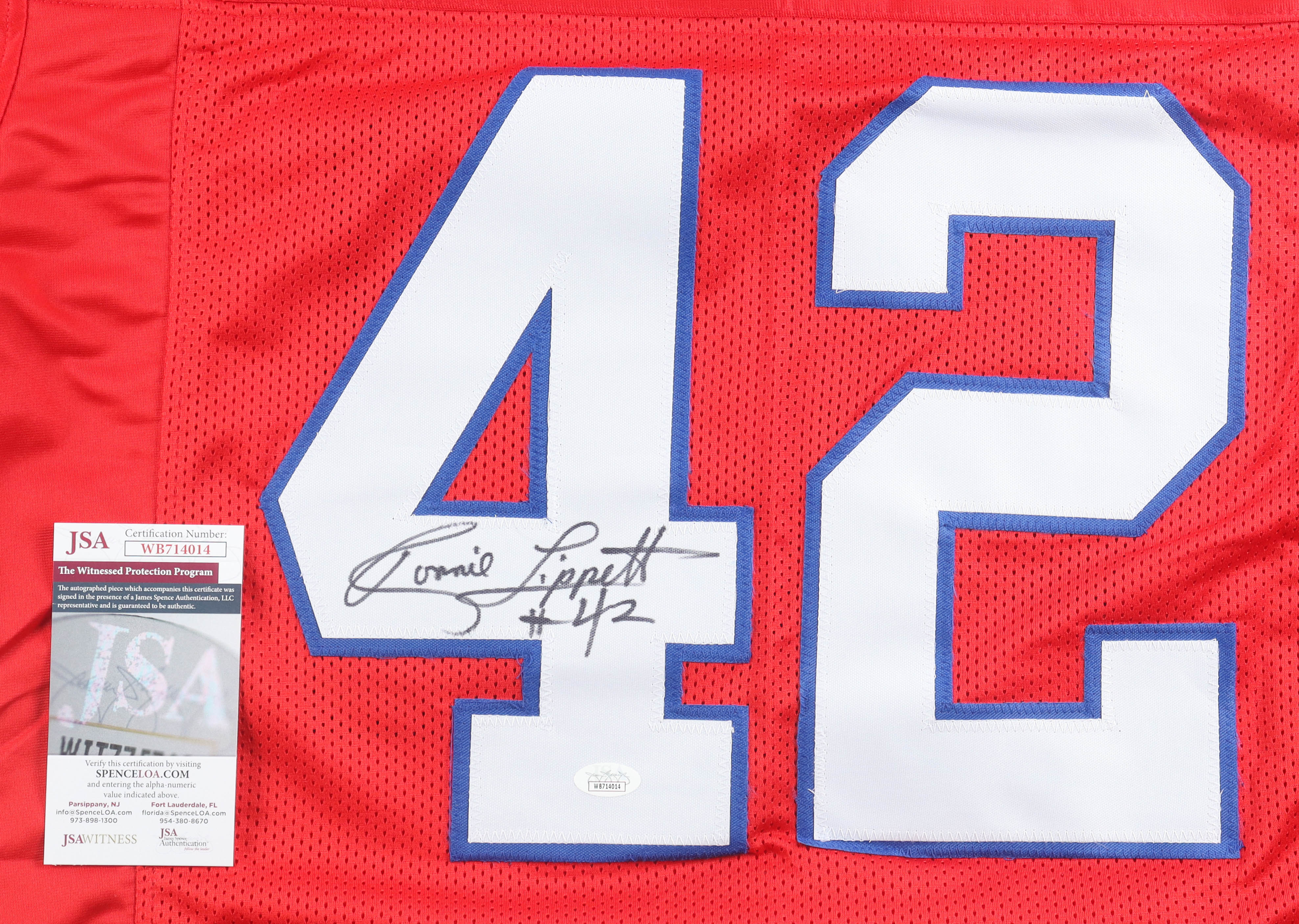 Ronnie Lippett Signed Jersey (JSA) at PristineAuction.com Ronnie Lippett Signed Jersey (JSA) at PristineAuction.com