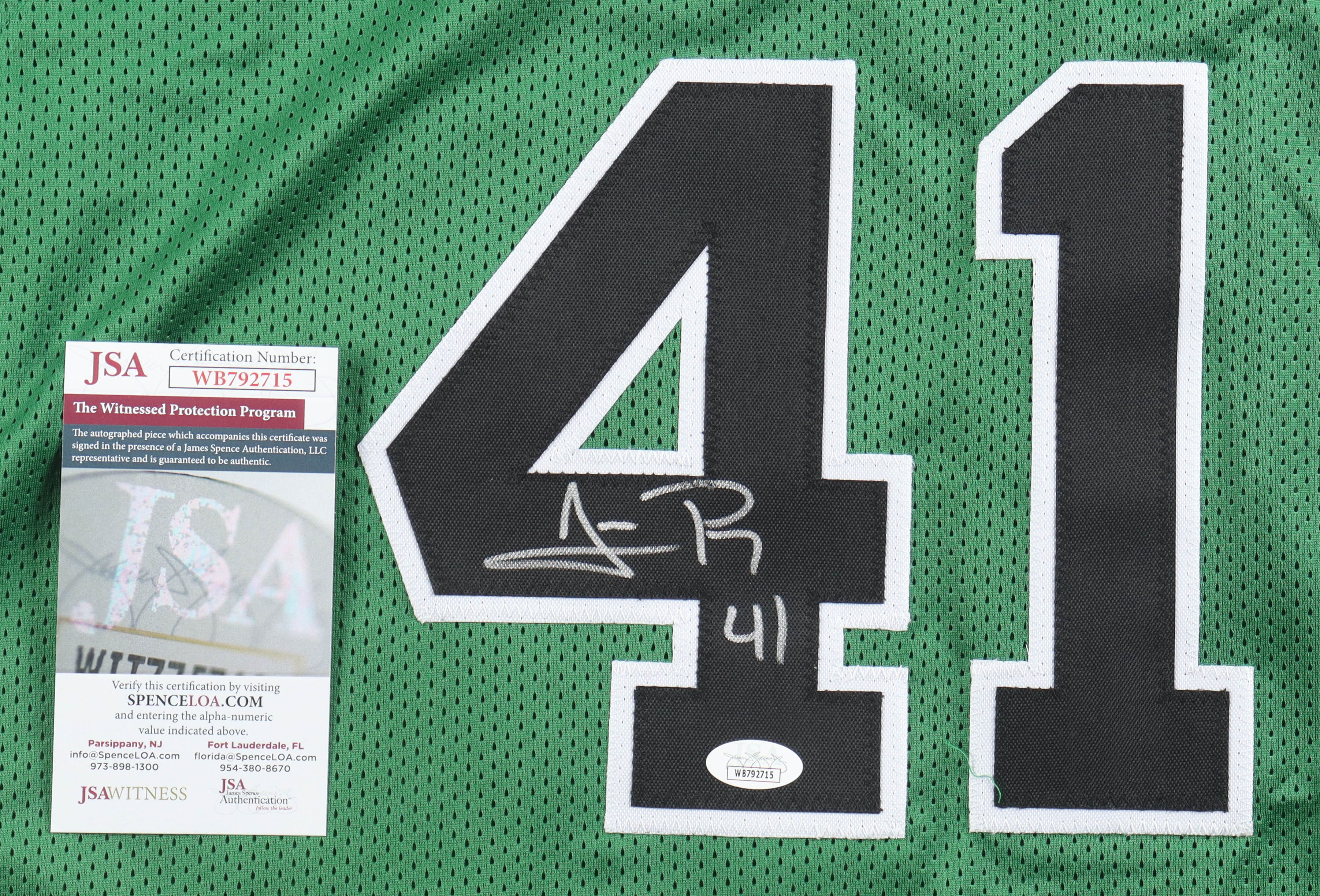 James Posey Signed Jersey (JSA) at PristineAuction.com James Posey Signed Jersey (JSA) at PristineAuction.com