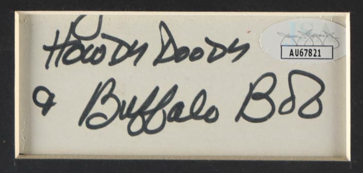 Buffalo Bob Smith Signed "Howdy Doody" 11x14 Custom Matted Cut Display Inscribed "Howdy Doody" (JSA) at PristineAuction.com Buffalo Bob Smith Signed "Howdy Doody" 11x14 Custom Matted Cut Display Inscribed "Howdy Doody" (JSA) at PristineAuction.com