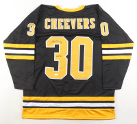 Gerry Cheevers Signed Jersey Inscribed "HOF 85" (JSA) at PristineAuction.com
